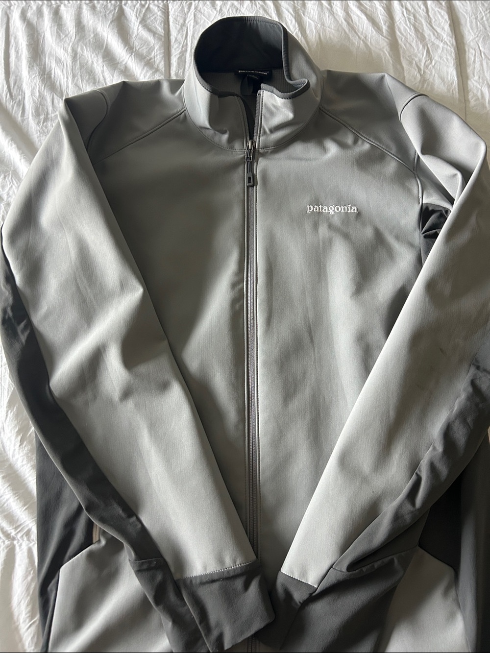 Patagonia Gray Lightweight Full-Zip Jacket